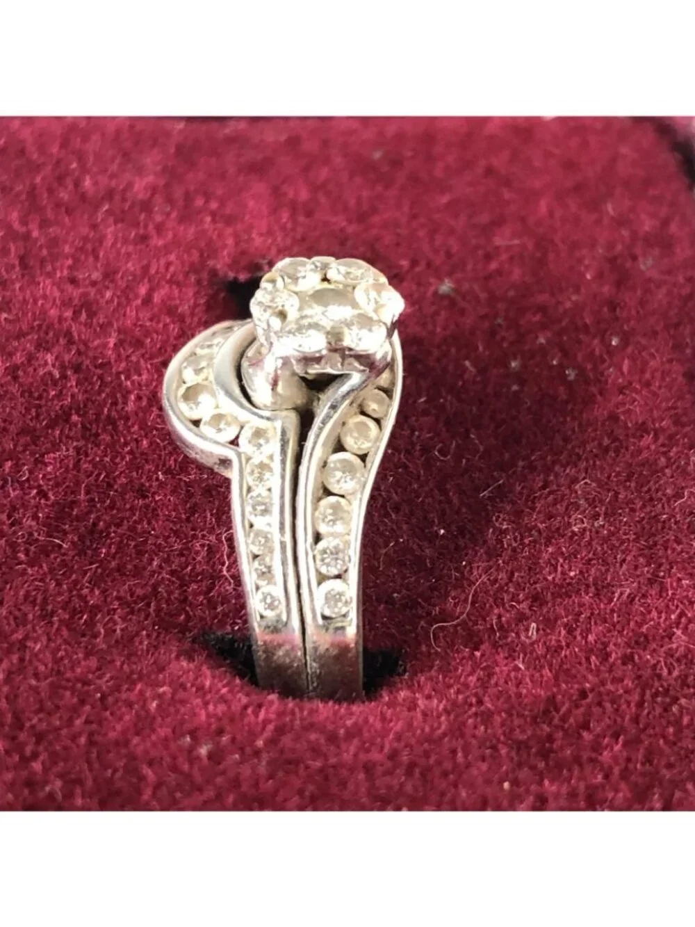 Kay Jewelers Wedding Ring Set 14KWG White Gold Diamond Engagement Romantic